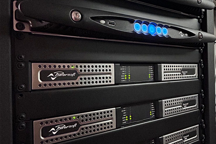 Powersoft amplifier rack